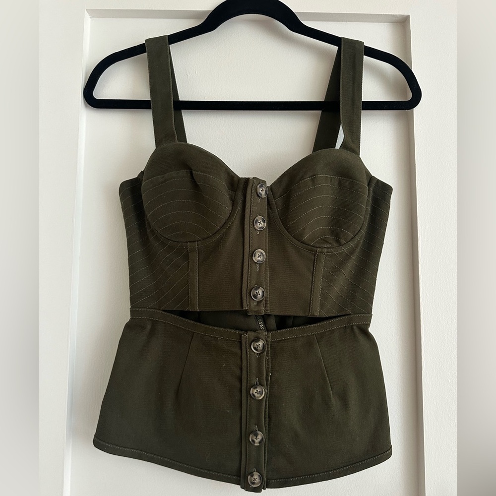 Self portrait structured corset top